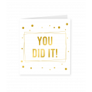 Gold white cards - You did it