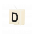 Letter candle - D