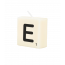 Letter candle - E