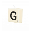 Letter candle - G