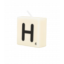 Letter candle - H