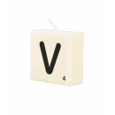 Letter candle - V