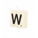 Letter candle - W