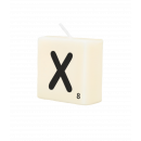 Letter candle - X