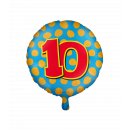Fröhliche Folienballons - 10 Jahre