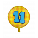 Fröhliche Folienballons - 11 Jahre