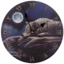mayorista Jardin y Bricolage: Reloj de Pared - Lobo en Noche tranquila - Lisa P