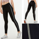 Women's Leggings S-XL, Sport, Silver Stripes 5
