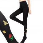 tights, mixcrofibre Insects Rose S-XL 7286
