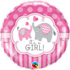 Pink Birth Girl Foil Balloon 'It's A Girl!