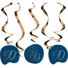 Függesztett dekoráció Elegant True Blue 50 Years -