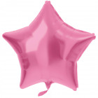 Fólia léggömb csillag alakú rózsaszín metál matt -