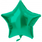 Fólia léggömb csillag alakú zöld metál matt - 48 c