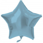 Fólia léggömb csillag alakú pasztell kék metál mat