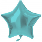 Fólia léggömb csillag alakú pasztell aqua fémes ma