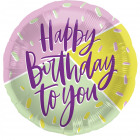 Fólia léggömb születésnapi háromszínű - 45 cm