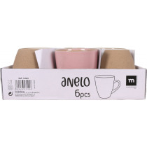 Juego De 4 Tazas Jumbo De Vidrio De 700 Ml Borgonovo Transparente