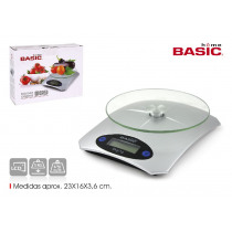 Basic Home Báscula de Cocina Digital hasta 5Kg Roja
