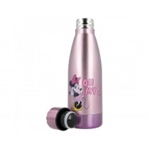 Stor 500Ml Premium Aluminum Minnie Water Bottle Pink