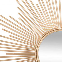 Espejo 'Soleil' - metal dorado D. 70 cm - Atmosphera créateur d