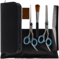 Forbici da parrucchiere 2 pz + accessori (1)