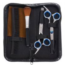 Forbici da parrucchiere 2 pz + accessori (5)