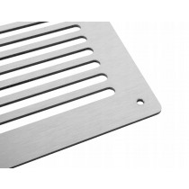 Rejilla de ventilación de aluminio anodizado de 50x8x1.5 mm