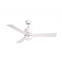 Ventilatore da soffitto, Electra DC, 122cm, bianco, con luce e telecomando,  Klassfan