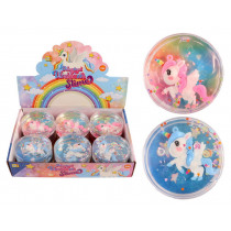 Slime 90 gram unicorn, in a pack of 12 Display for wholesale sourcing !