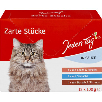 Jedentag Katze Mp Fisch In Sauce 12x100g Aus Grosshandel Und Import
