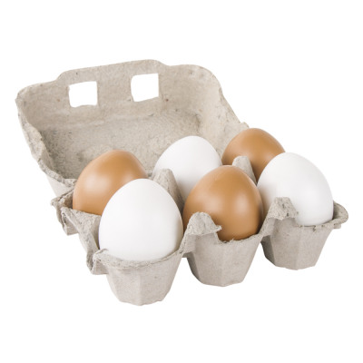 Rayher Oeufs en plastique brun naturel 6cm 10 pièces