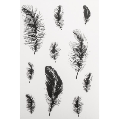 Decorative Peeling Motifs Feathers 2 Sheets From Wholesale And Import