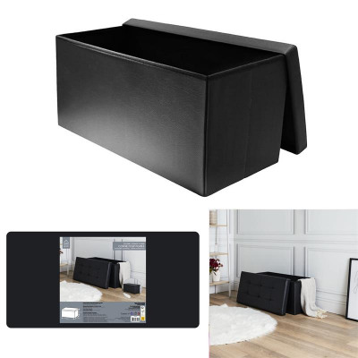 Foldable Bench Seat Pu Black 1 Times Assorted From Wholesale And