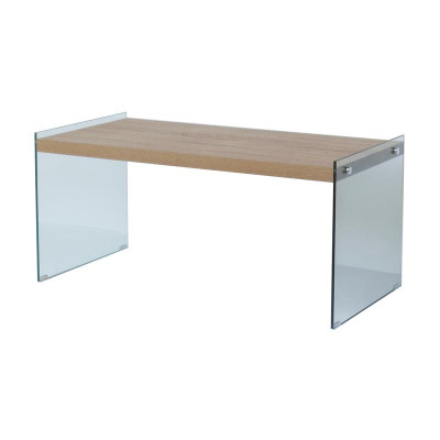 Du Grossiste Basse Pieds Import Bois Et Table 100x50x46cm Verre BrdCxoWe