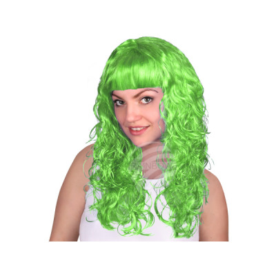 Long Haired Wig Green Curly Or Wavy From Wholesale And Import
