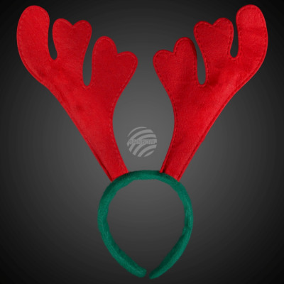 red reindeer headband