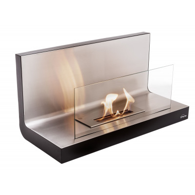 Wall Mounted Bio Fireplace In Steel And Stainless From Wholesale