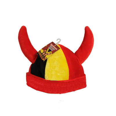 belgium red devil hat with horns from 