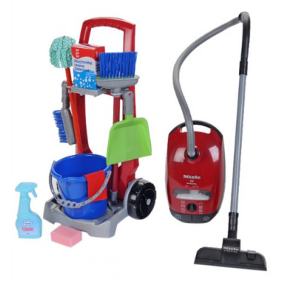 carrito de limpieza para niños