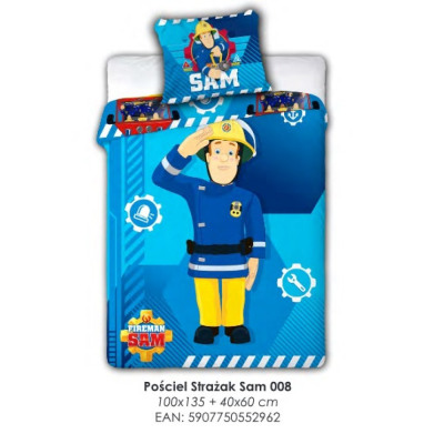 Bedding For Bed 135x100 60x40 Fireman Sam From Wholesale And Import