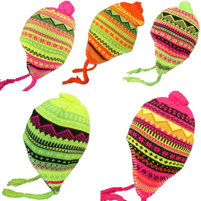 neon winter hat