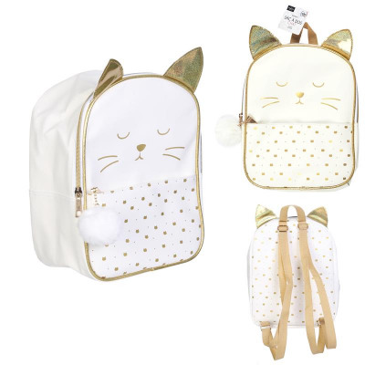 white cat backpack