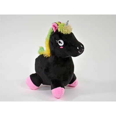unicornio negro peluche