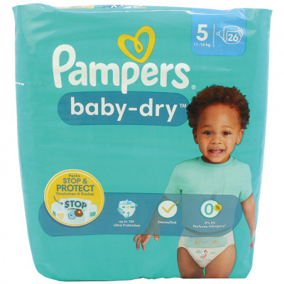 Agressief Ladder Antipoison Pampers Diapers Baby Dry Size 5 Junior (11-23kg) from wholesale and import