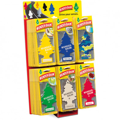 Aroma air fresheners Wunderbaum 12x7cm on card from wholesale and