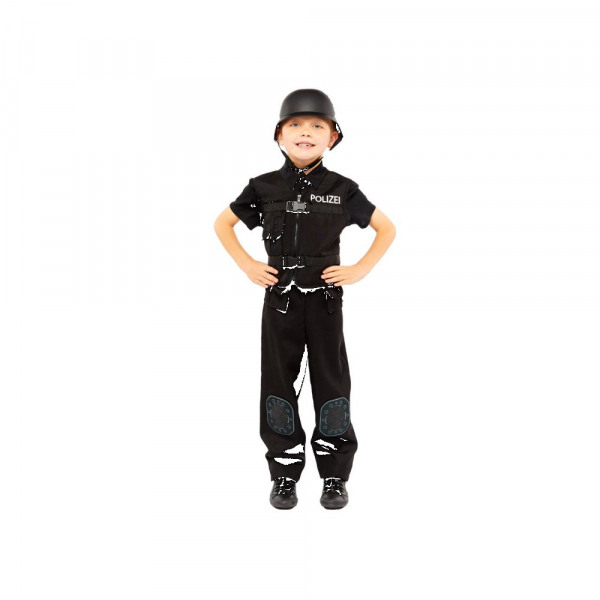 Disfraz de policía alemana Swat para niños 4-6 año En las compras al por  mayor !