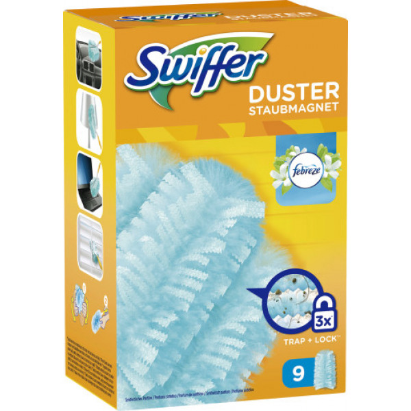 Swiffer Aimant à poussière Duster Recharge senteur Febreze 9 pièces