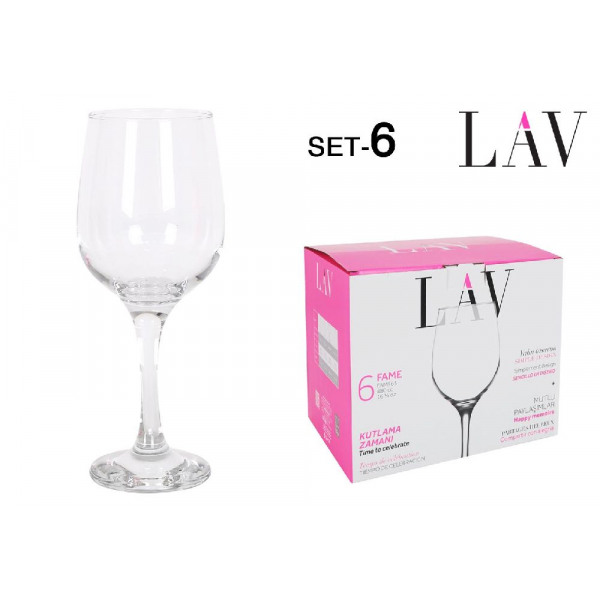 LAV Lal 18-Piece Wine & Whiskey & Drinking Glasses Set