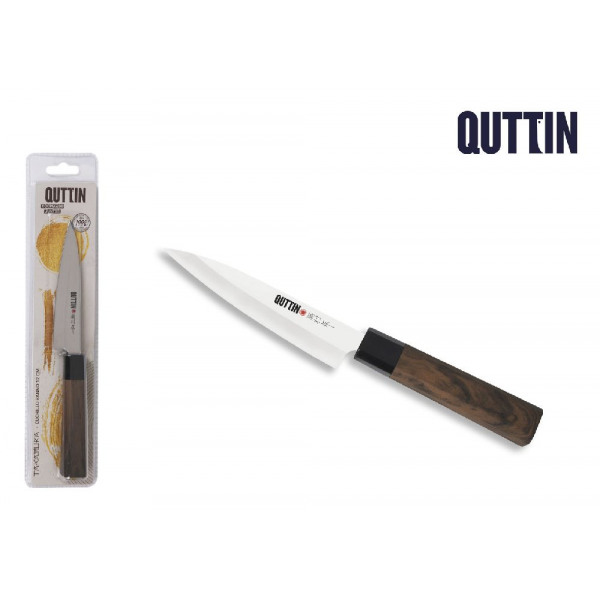 Cuchillo Chuletero de Acero Inoxidable QUTTIN Classic 11 cm - Negro