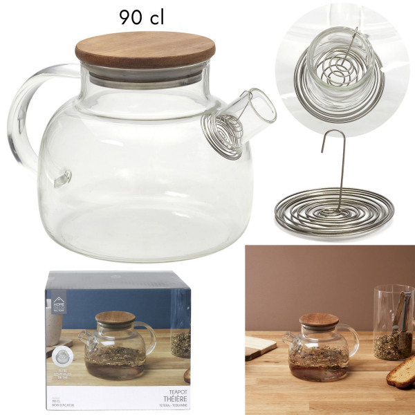 Juego De 4 Tazas Jumbo De Vidrio De 700 Ml Borgonovo Transparente